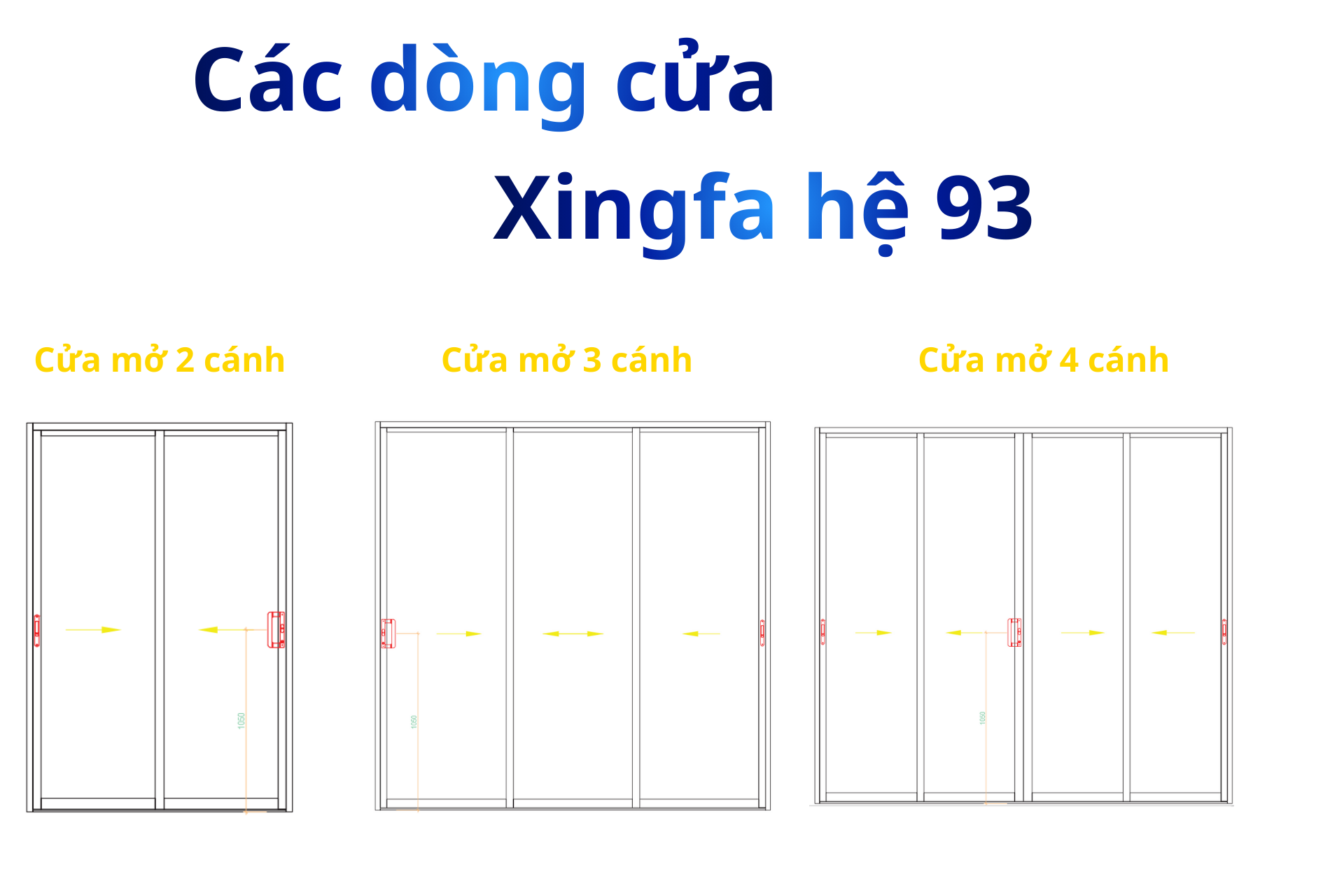 Các dòng cửa Xingfa hệ 63 
