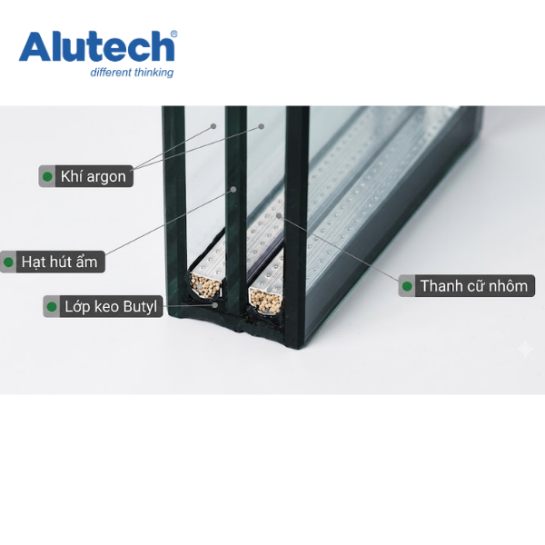 Cấu lớp kính hộp Alutech 