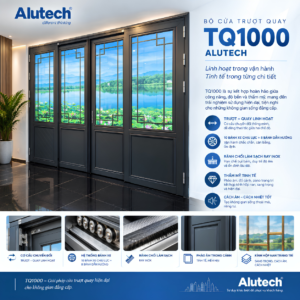 Cửa trượt quay 4 cánh Alutech